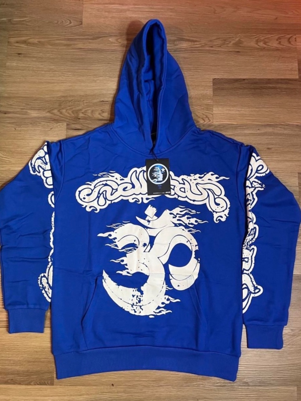 hellstar blue hoodie